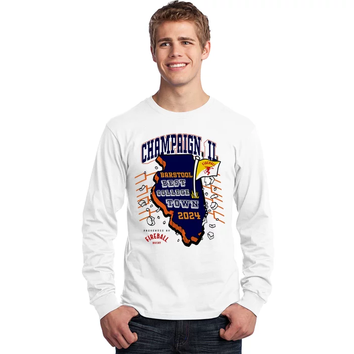 Best College Town Champaign Long Sleeve Shirt