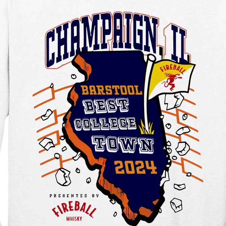 Best College Town Champaign Long Sleeve Shirt