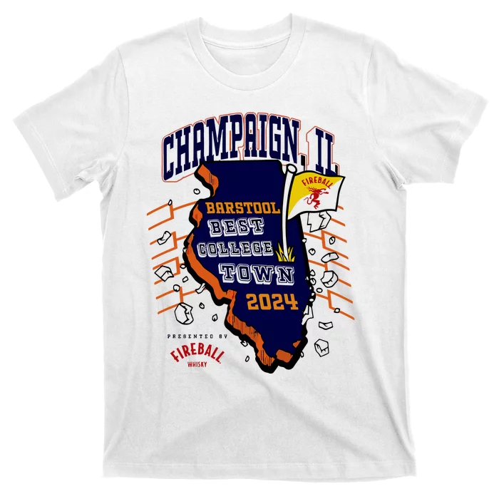 Best College Town Champaign T-Shirt