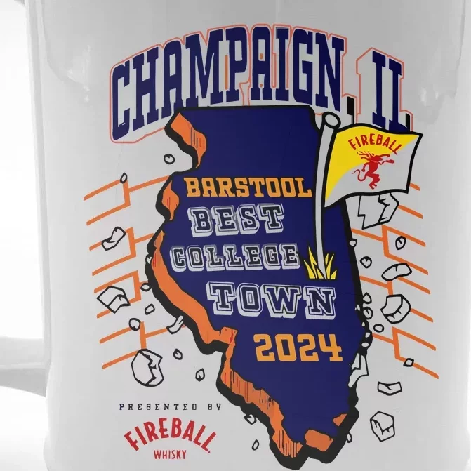 Best College Town Champaign Front & Back Beer Stein