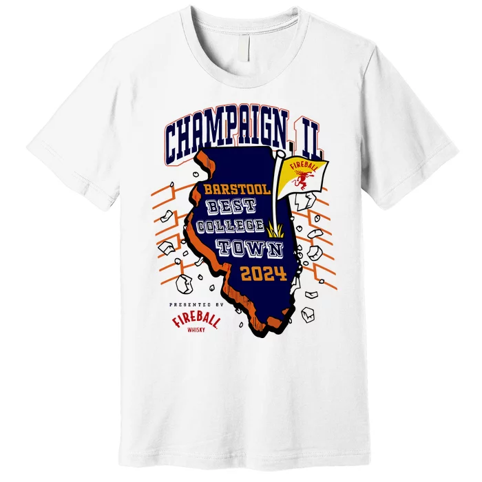 Best College Town Champaign Premium T-Shirt