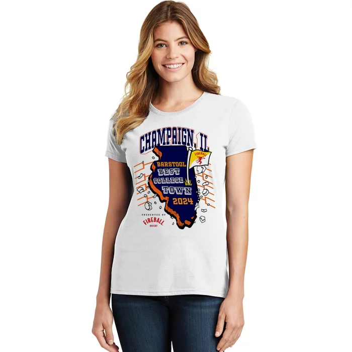 Best College Town Champaign Women's T-Shirt