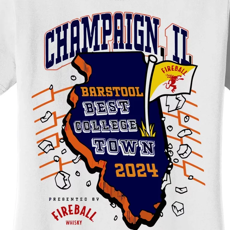 Best College Town Champaign Women's T-Shirt