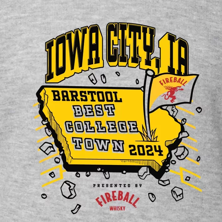 Best College Town Iowa City Toddler Sweatshirt