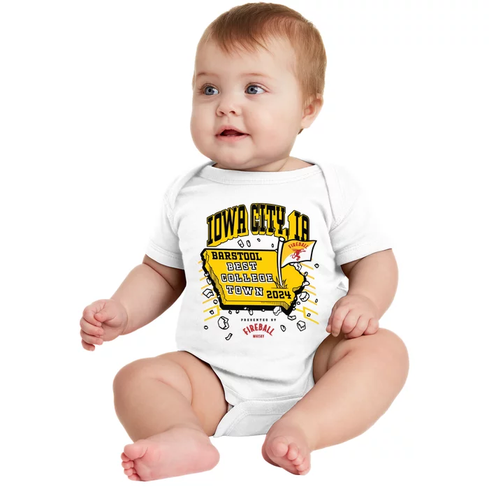 Best College Town Iowa City Baby Bodysuit