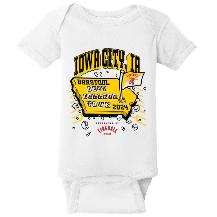 Best College Town Iowa City Baby Bodysuit