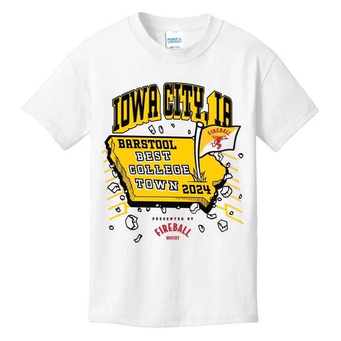 Best College Town Iowa City Kids T-Shirt