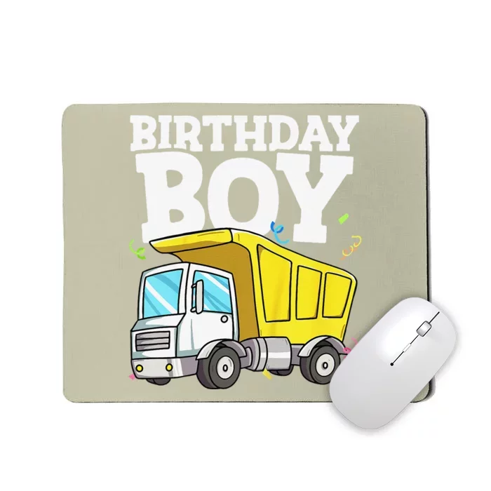 Birthday Construction Truck Theme Party Mousepad