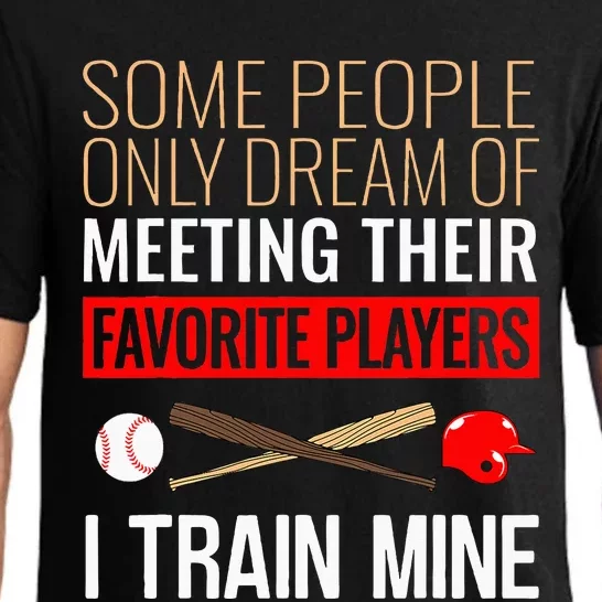 Baseball Coach Trainer Bat And Ball Sports Lover Quote Pajama Set