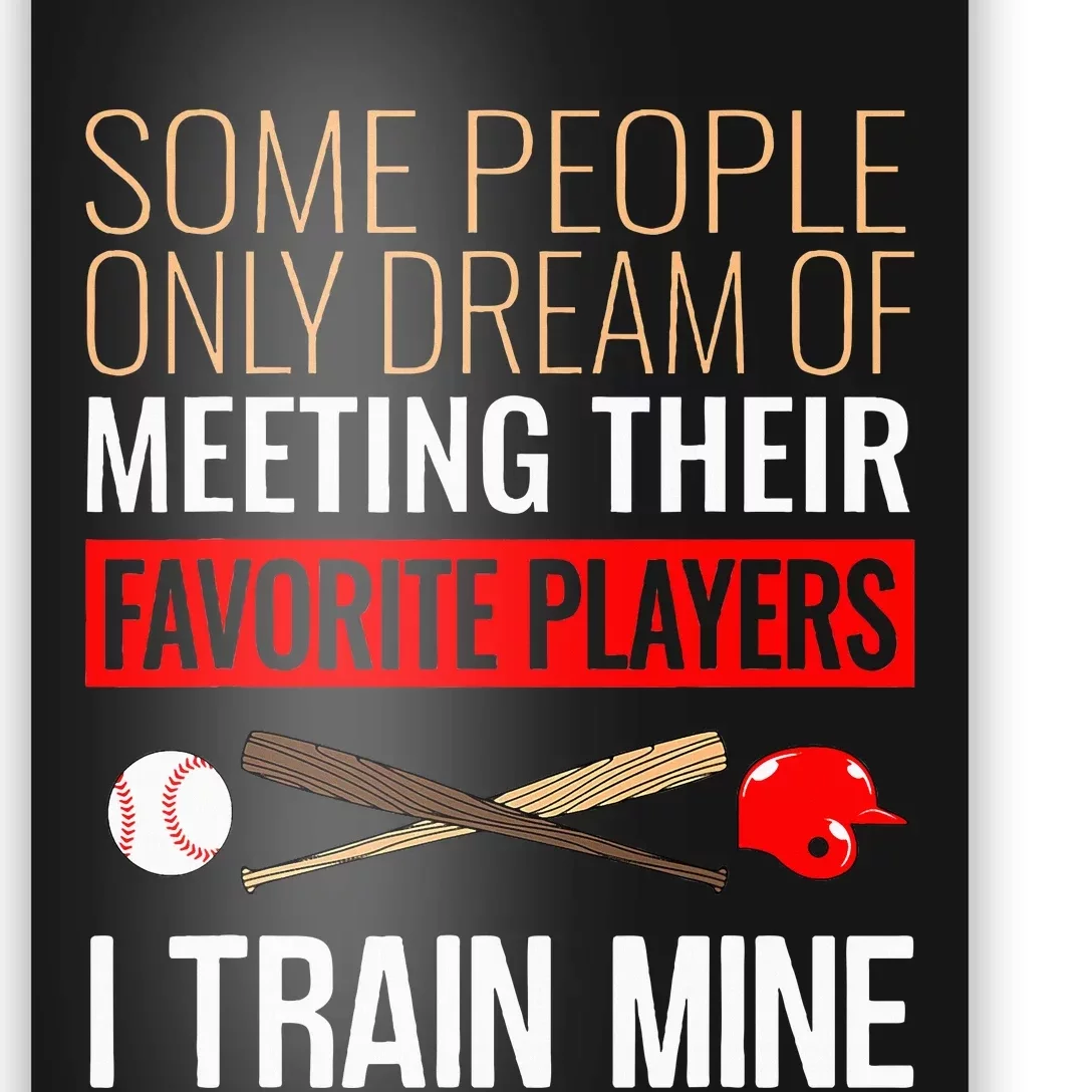 Baseball Coach Trainer Bat And Ball Sports Lover Quote Poster