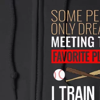 Baseball Coach Trainer Bat And Ball Sports Lover Quote Full Zip Hoodie