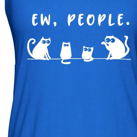 Black Cat Team Ew People Ladies Essential Flowy Tank