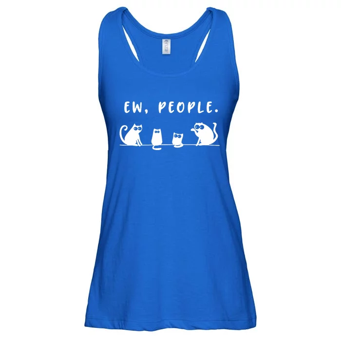 Black Cat Team Ew People Ladies Essential Flowy Tank