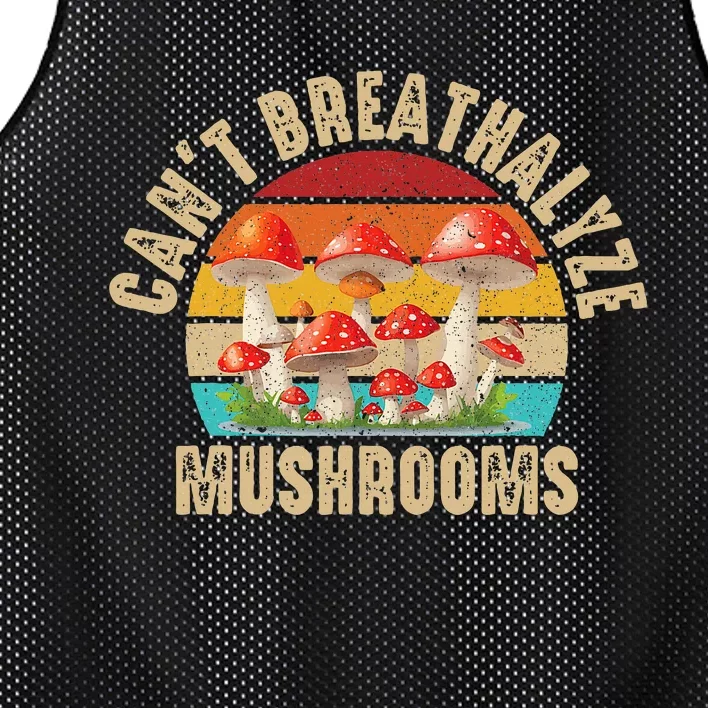 Breathalyzer Chemical Test Funny CanT Breathalyze Mushrooms Mesh Reversible Basketball Jersey Tank