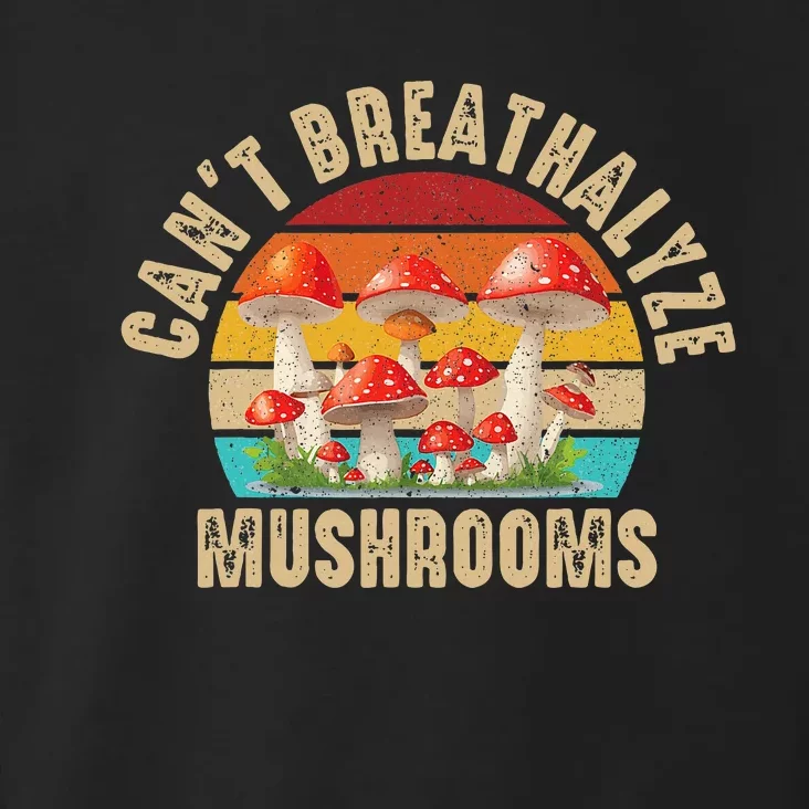 Breathalyzer Chemical Test Funny CanT Breathalyze Mushrooms Toddler Hoodie