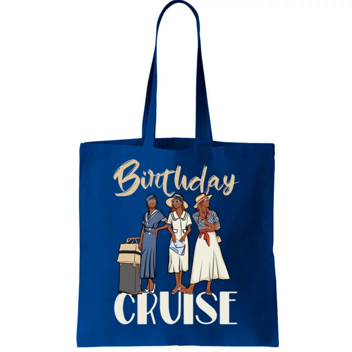 Birthday Cruise Trip For Black Melanin Cute Gift Tote Bag