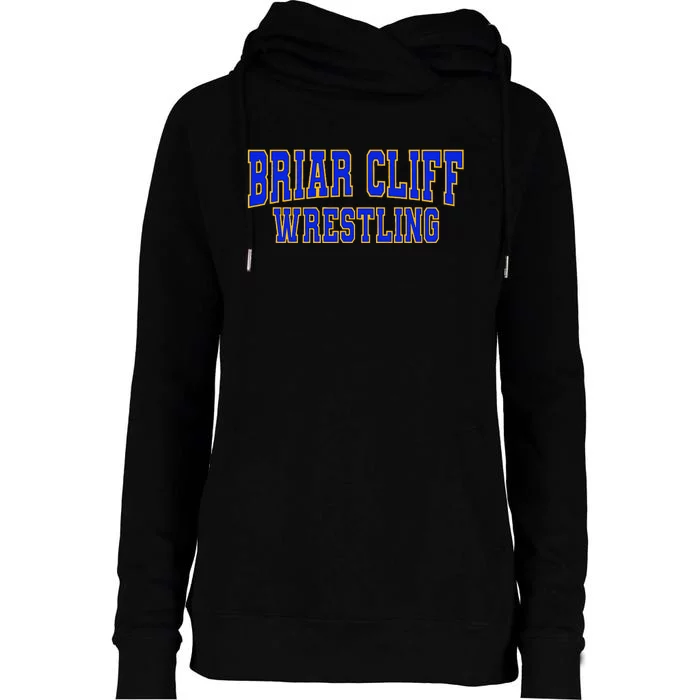 Briar Cliff University Wrestling Womens Funnel Neck Pullover Hood