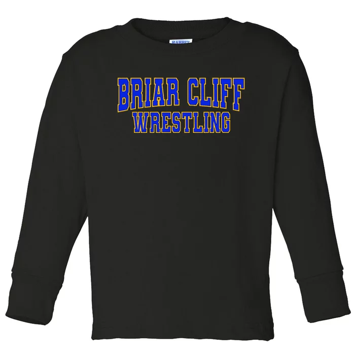 Briar Cliff University Wrestling Toddler Long Sleeve Shirt