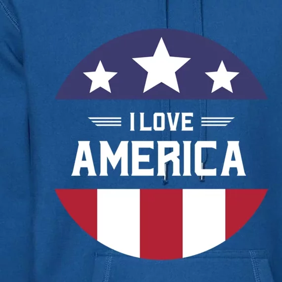 Best Country Usa American Citizen I Love America Meaningful Gift Premium Hoodie