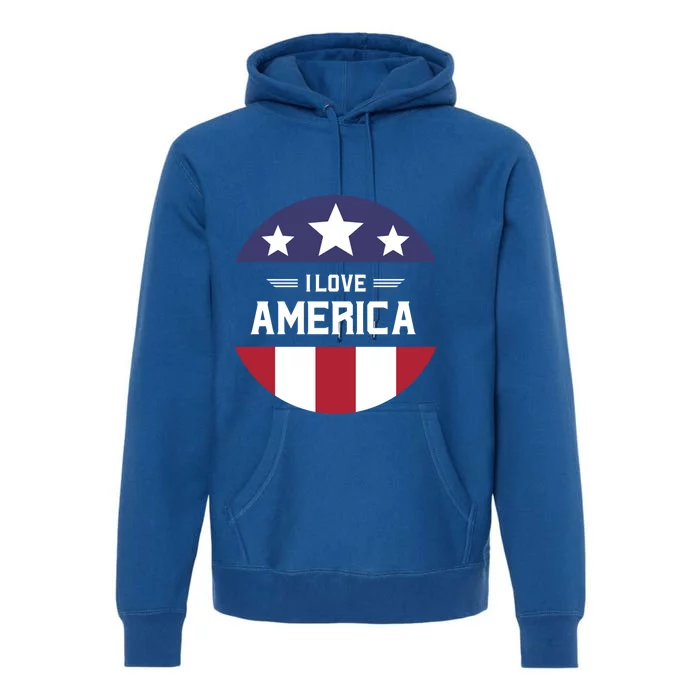 Best Country Usa American Citizen I Love America Meaningful Gift Premium Hoodie