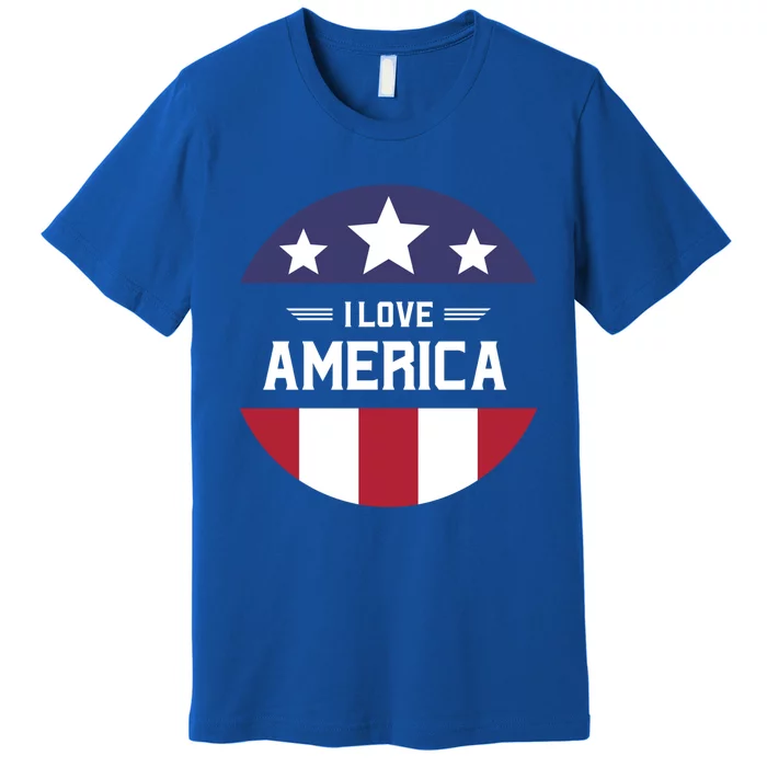 Best Country Usa American Citizen I Love America Meaningful Gift Premium T-Shirt