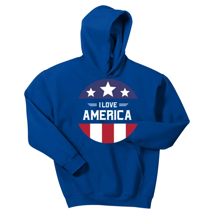 Best Country Usa American Citizen I Love America Meaningful Gift Kids Hoodie