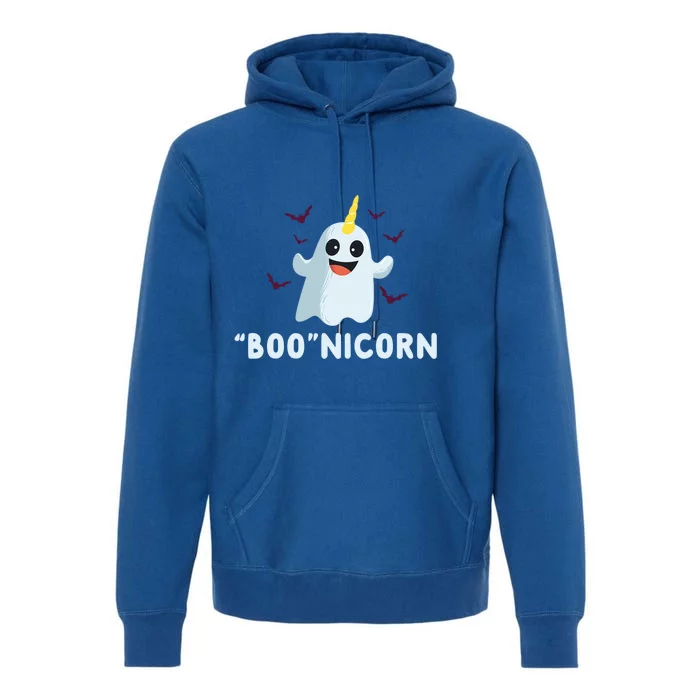 Boonicorn Cute Unicorn Ghost Halloween Funny Gift Premium Hoodie