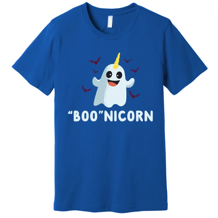 Boonicorn Cute Unicorn Ghost Halloween Funny Gift Premium T-Shirt