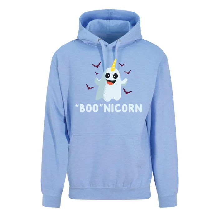 Boonicorn Cute Unicorn Ghost Halloween Funny Gift Unisex Surf Hoodie