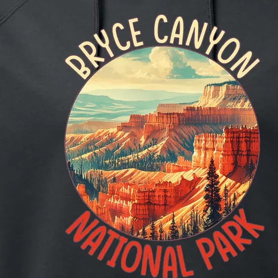 Bryce Canyon Us Stateutah Nation Parks Camping Performance Fleece Hoodie