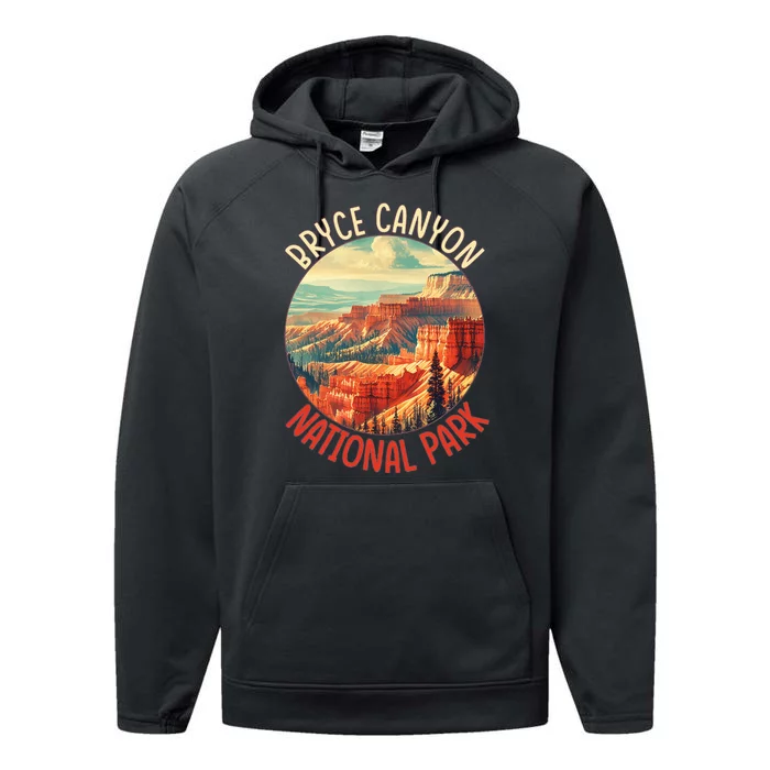 Bryce Canyon Us Stateutah Nation Parks Camping Performance Fleece Hoodie