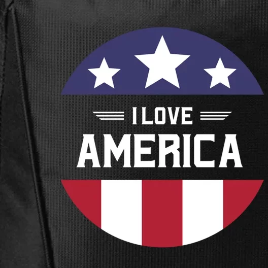 Best Country Usa American Citizen I Love America Funny Gift City Backpack