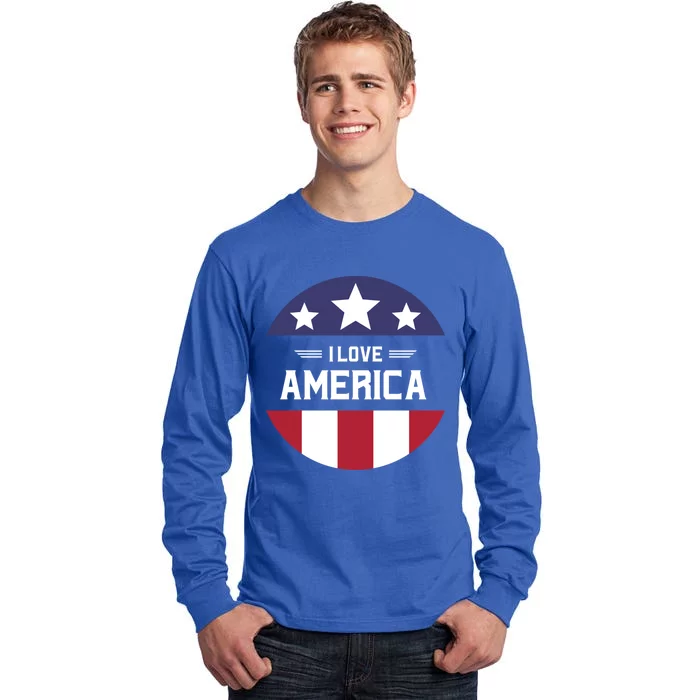 Best Country Usa American Citizen I Love America Funny Gift Tall Long Sleeve T-Shirt