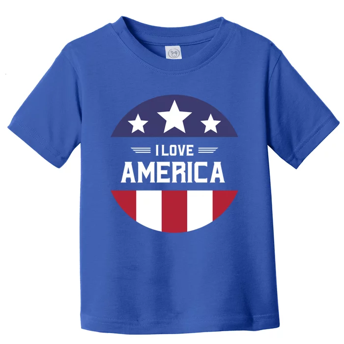 Best Country Usa American Citizen I Love America Funny Gift Toddler T-Shirt