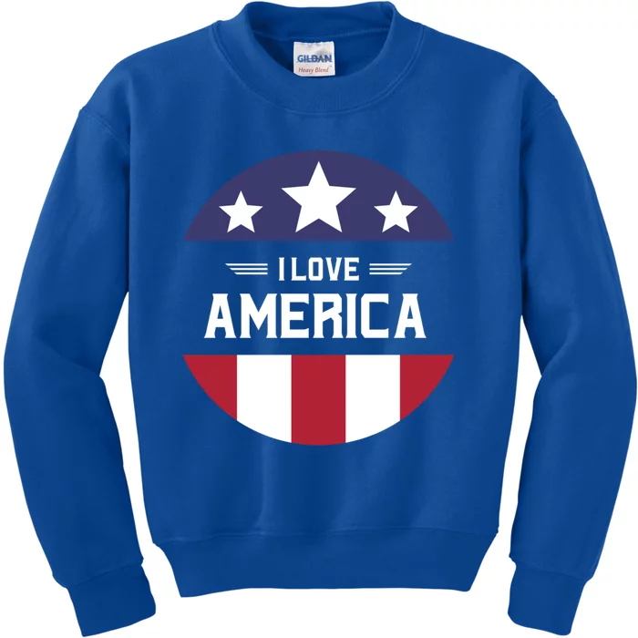 Best Country Usa American Citizen I Love America Cute Gift Kids Sweatshirt