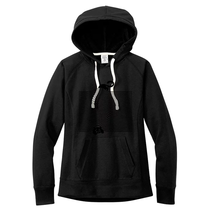 Black Cat Under The Blanket Cats Mom Cats Dad Women's Fleece Hoodie