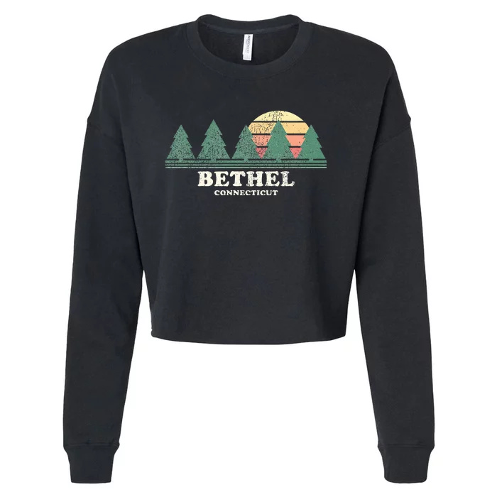 Bethel Ct Vintage Throwback Retro 70s Cropped Pullover Crew