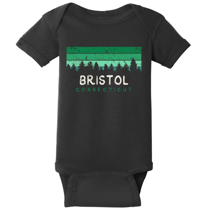 Bristol Connecticut Vintage Ct Souvenirs Baby Bodysuit