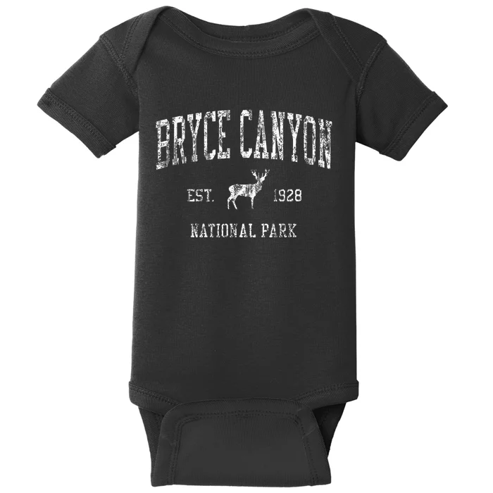 Bryce Canyon Vintage National Park Sports Baby Bodysuit