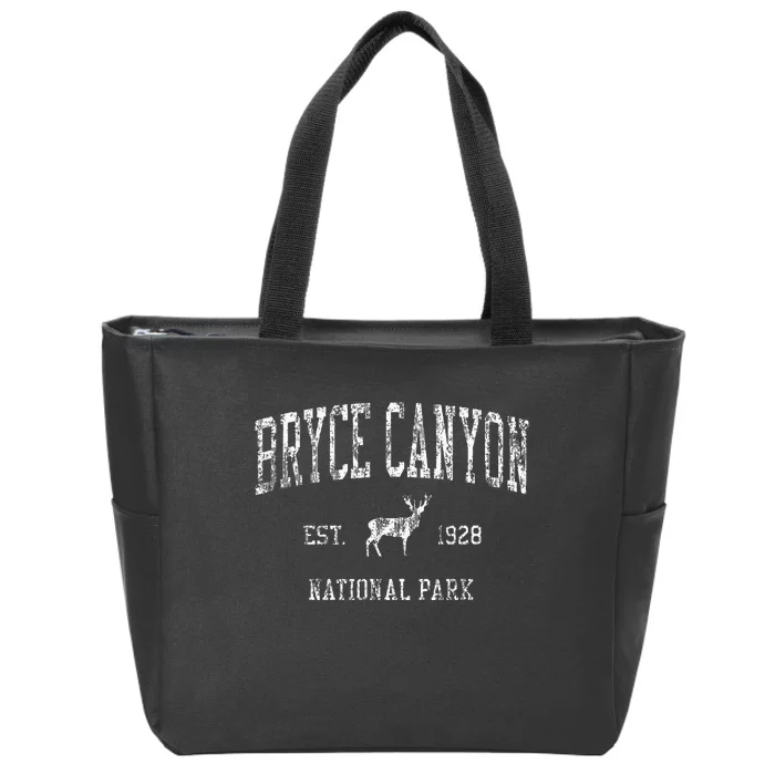 Bryce Canyon Vintage National Park Sports Zip Tote Bag