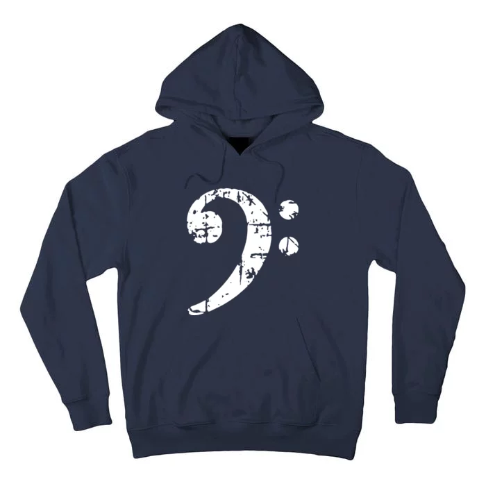 Bass Clef Vintage Bassist Bass Player Tall Hoodie