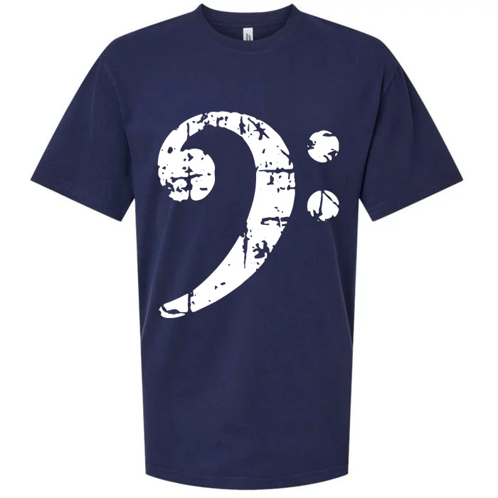 Bass Clef Vintage Bassist Bass Player Sueded Cloud Jersey T-Shirt