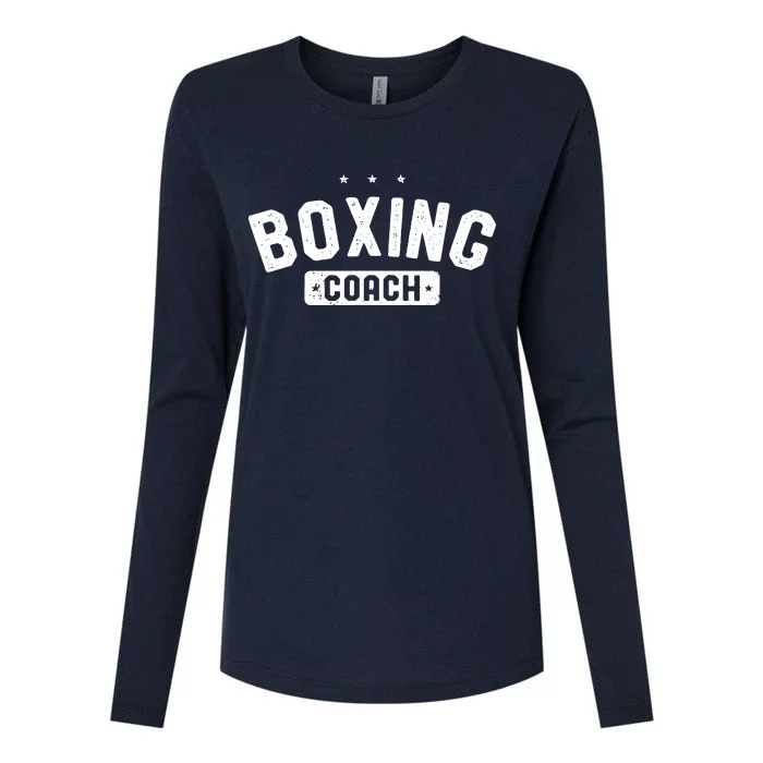 Boxing Coach Vintage Boxing Womens Cotton Relaxed Long Sleeve T-Shirt