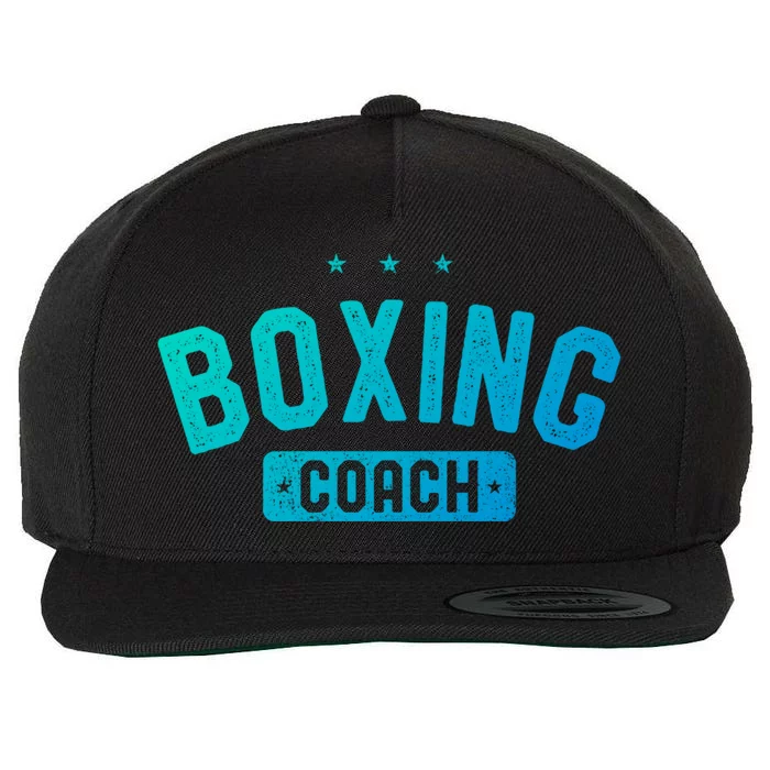 Boxing Coach Vintage Boxing Gift Wool Snapback Cap