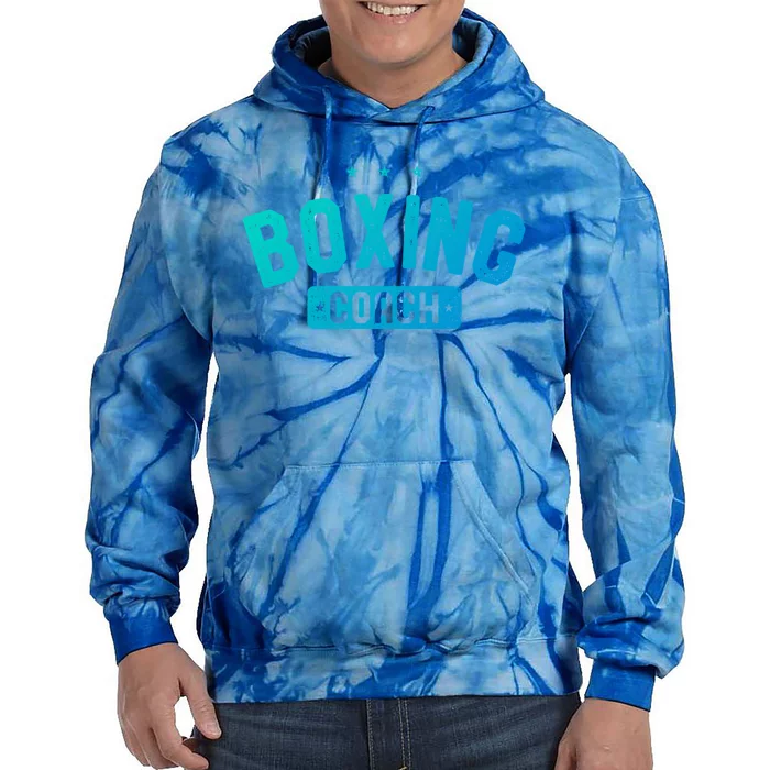 Boxing Coach Vintage Boxing Gift Tie Dye Hoodie