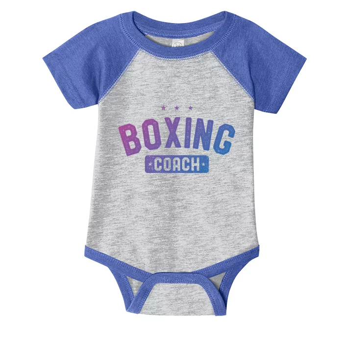 Boxing Coach Vintage Boxing Gift Infant Baby Jersey Bodysuit