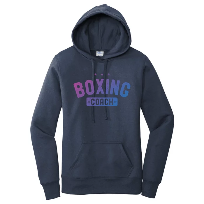 Boxing Coach Vintage Boxing Gift Women's Pullover Hoodie