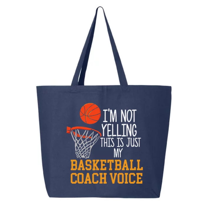 Basketball Coach Voice Funny Basketball Coach 25L Jumbo Tote