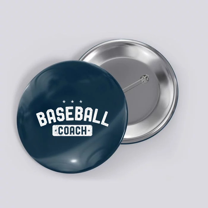 Baseball Coach Vintage Baseball Button