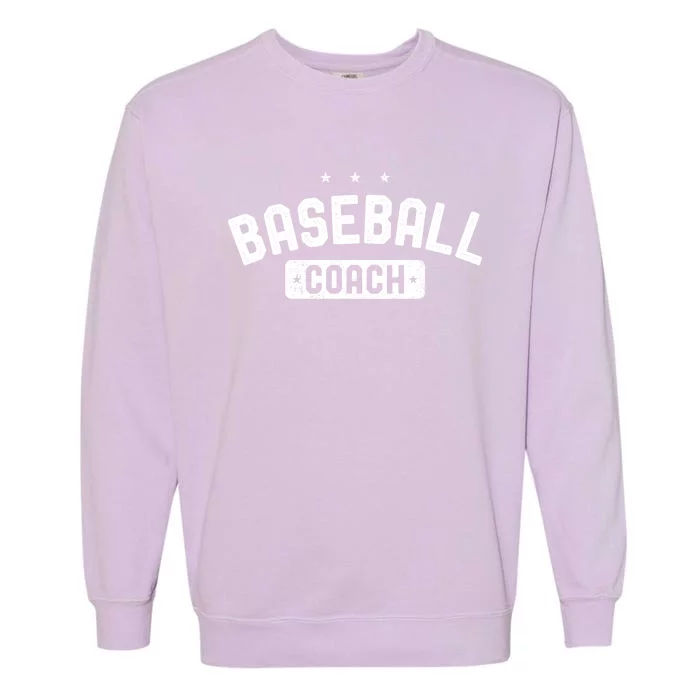 Baseball Coach Vintage Baseball Garment-Dyed Sweatshirt